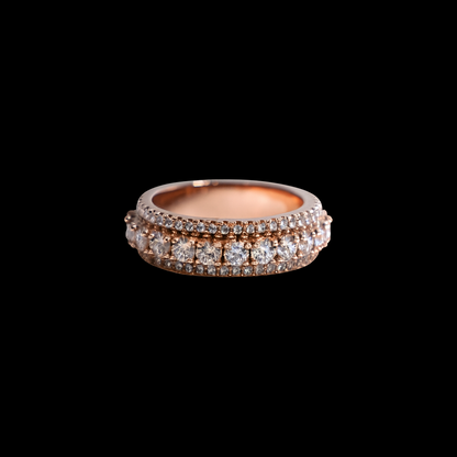 3 Row Band Ring