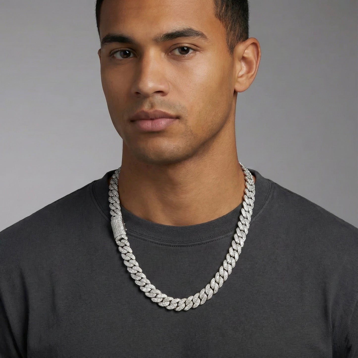 Mosaic Set Cuban Link Chain