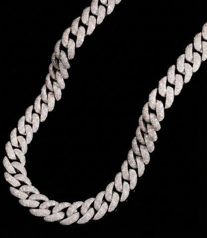 Mosaic Set Cuban Link Chain