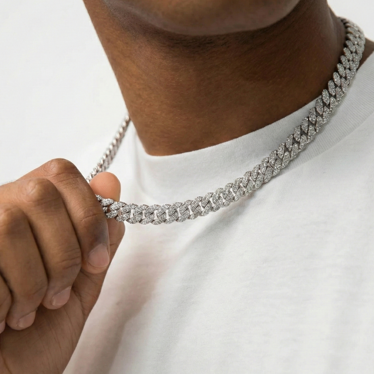 Mosaic Set Cuban Link Chain
