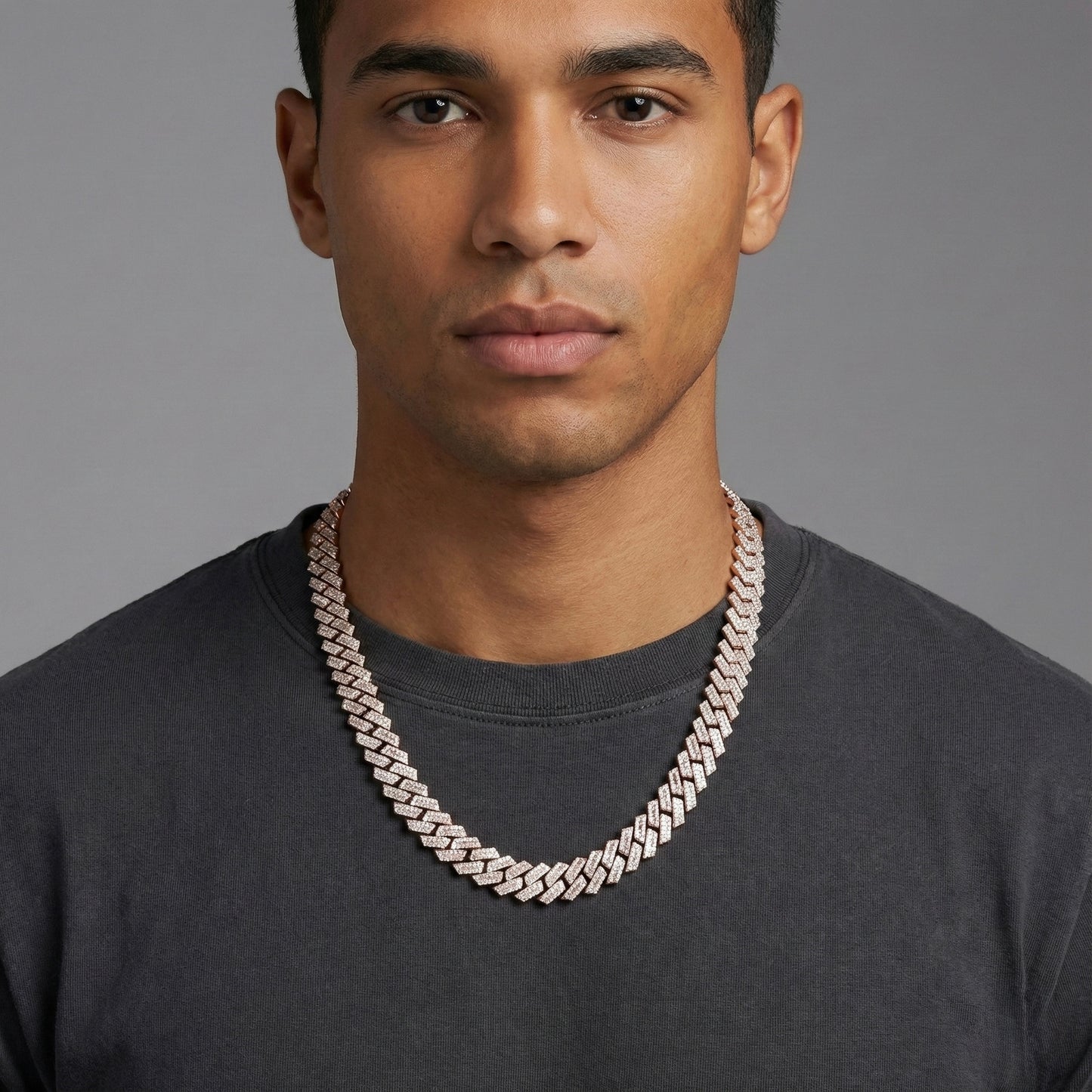 Prong Cuban Link Baguette Chain