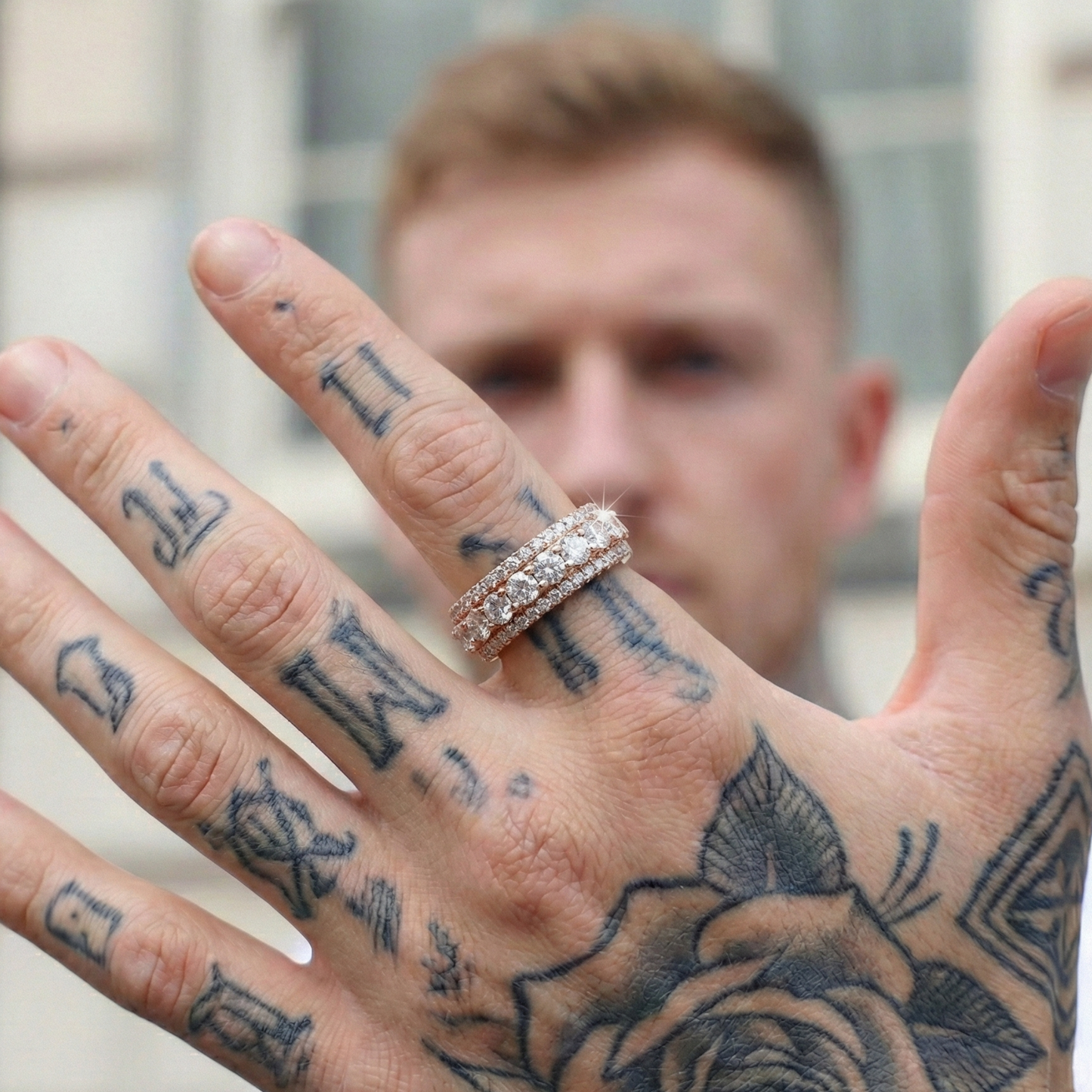 3 Row Band Ring